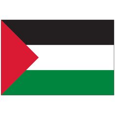 the flag of the country of jordan is shown in red, white and green colors