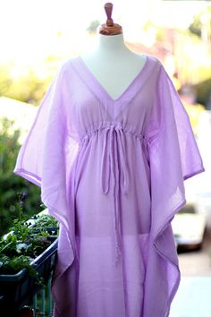 Caftan Maxi Dress  Beach Cover Up  Kaftan  by mademoisellemermaid, $68.00 Purple V-neck Beach Dress For Summer, Purple Beach Dress For Spring, Purple Spring Beach Dress, Summer Dress For Beach Party In Purple, Purple Summer Dress For Beach Party, Purple Tunic Dress For Beach Cover-up, Flowy Purple Maxi Dress For Beachwear, Purple Flowy Maxi Dress For Beachwear, Purple Summer Maxi Dress For Vacation