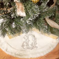 a decorated christmas tree with presents on it