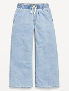 High-Waisted Baggy Wide-Leg Pull-On Jeans for Girls | Old Navy Jeans For Girls, Girl's Back, Pull On Jeans, Back To School Shopping, Girls High, Bottom Clothes, Mini Fashion, Girls Jeans, Christmas List