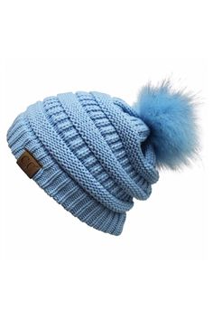 - Beanie Hat- Faux Fur Pom Pom- Teal- Cable Knit- 100% Acrylic Pom Pom Baby, Cable Knit Beanie, Blue Beanie, Cc Beanie, Pink Beanies, Black Beanie, Grey Beanie, Faux Fur Pom Pom, Pom Beanie