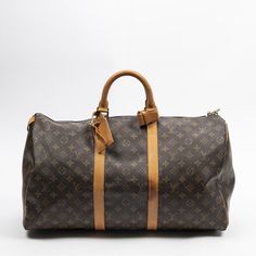 Authentic Louis Vuitton Monogram Ab Keepall 50 Duffle Bag. This Duffle Is An Older Version That Is Great For Packing For A Weekend Trip. Duffle Is In Good Condition And Clean. There Are Minor Signs Of Wear Such As The Tarnished Key And Lock. Dust Bag Not Included. #Louisvuitton #Lv #Luxury #Monogram #Brown #Duffle #Bag #Authentic #Pack #Purse Louis Vuitton Duffle Bag With Money, Louis Vuitton Checkered Duffle Bag, Packing For A Weekend Trip, The Tarnished, Luxury Monogram, Key And Lock, Louis Vuitton Keepall 55, Louis Vuitton Speedy 40, Louis Vuitton Keepall 45