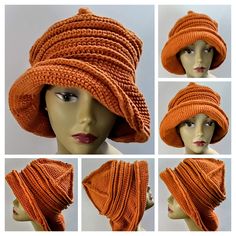 Haute Couture Crochet Is This Versatile, One-Of-A-Kind Hand Textured Fedora. It's Another Masterpiece From Boknitart's Hattitudes Collection. A Grouping Of Fun, Eclectic Artisanal Hats For All Occasions. It Is Made Of Imported Cotton, Shown In Trending Colorway Papaya. It Can Be Worn In A Variety Of Ways. Easy Travel, Easy Wear, Easy Care. It'll Be Your Crowning Glory. Details: Care: Spot Clean, Or Hand Wash With Lukewarm Water, Mild Soap. Rinse Well With Cool Water. Squeeze Out Excess Water Wit Haute Couture Crochet, Brim Hats For Women, Fedora Women, Bohemian Hats, Dread Locks, Dope Jewelry Accessories, Boots Shoe, Womens Hats, Butter Rice