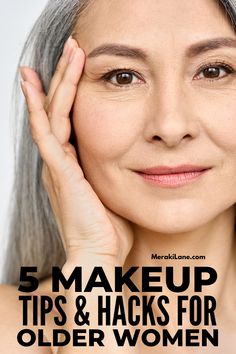 Makeup Wrinkles Tutorial, Makeup For Over 60 Make Up How To Apply, Over 50 Natural Makeup, Natural Face Lift Makeup, Applying Eye Shadow Over 50, Make Up For Aging Women, How To Cover Wrinkles With Makeup, Makeup For Older Asian Women Over 50, Older Eyes Makeup Over 50