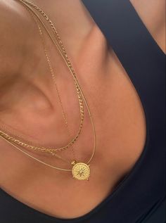 Sweat proof jewelry, double chain necklace, waterproof jewelry, gold hoops, gold chain Timeless Gold Double Chain Necklace, Everyday Gold-plated Double Chain Necklace, Everyday Double Chain Gold-tone Necklace, Chic Gold-plated Double Chain Necklace, Chic Gold-tone Double Chain Layered Necklace, Double Chain Necklace, Double Necklace, Double Chain, Evil Eye Necklace