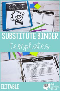 the subtitles binder templates are great for students to use in their homeschool