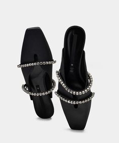 French Zircon Splicing Black Satin Slide SandalsMade of:-Satin Upper.-Rubber sole- cushioned insole. Button Maxi Dress, Maxi Dresses Fall, Silk Dress Long, Chiffon Maxi, Butterfly Sleeves, Chiffon Maxi Dress, Nike Outfits, Nike Dunks, Black Satin