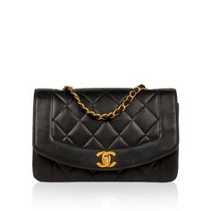 An absolute must-have for any woman with a love for vintage luxury, the Diana bag is one of Chanel's most infamous handbags. If you have already guessed, the Diana bag was named after Princess Diana when she was frequently seen wearing the small version over her shoulder. Produced from 1989 to 1995, this classic handbag is truly a piece to complete a luxury accessories collection. Featuring smooth leather trimming, gold tone hardware and Chanel's signature interwoven chain / leather strap, the Diana is a versatile piece you'll never get bored of. That one handbag you'll use for any and every occasion, you can easily dress it up with a cocktail dress and a pair of heels or down with casual jeans and a basic tee. Honestly, you could wear sweatpants and your lounge-around jumper and still loo Classic Luxury Bags, Chanel Diana Bag, 1995 Fashion, Vintage Chanel Bag, Dream Bags, Classic Handbags, Accessories Collection, How To Make Handbags, Timeless Handbag