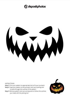 an image of a halloween pumpkin face