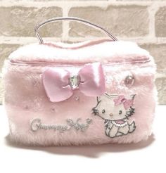 Hello Kitty Makeup Bag, Kawaii Hair Clips, Kitty Makeup, Charmmy Kitty, Pretty Pink Princess, The Cardigans, Y2k Accessories, Pink Hello Kitty