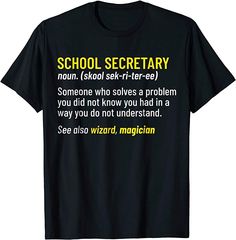 School Secretary T Shirt Office Back To School Appreciation Easy 30 day return policy School Secretary, Baby Groot, Logo Sweatshirt, Mens Long Sleeve Tee, Vneck Tshirt Women, Teacher Tshirts, Success Business, Shirt Outfit, Hooded Sweatshirts