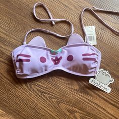 Brand New With Tags Pusheen Bikini Top No Marks Tears Or Holes Sanrio Bathing Suit, Hot Topic My Melody, Scene Bathing Suit, My Melody Swimsuit, Hot Topic Swimwear, Sailor Moon Cosplay, High Waisted Swim, 2 Piece Swimsuits, Ariel The Little Mermaid