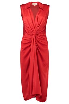 Luxury Viscose Draped Midi Dress, Luxury Spring Button-up Shirt Dress, Dancing Workout, Elegant Viscose Button-up Shirt Dress, Luxury Red Pre-draped Maxi Dress, Michael Kors Dress Orange Print, Spring Styles, Spring 2025, Bright Winter