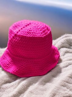 Bucket hat for kids or adults are a great spring and summer addition! Playful Crochet Bucket Hat For Vacation, Playful Beach Hat One Size, Playful Crochet Bucket Hat For Beach, Spring Crochet Bucket Hat For Outdoor, Spring Outdoor Crochet Bucket Hat, Cute Bucket Hat For The Beach, Yarn Bucket Hat For Summer, Playful Wide Brim Crochet Hat For Beach, Playful Crochet Hat For Summer Vacation