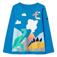 New Joules Finlay Dino Shirt Color: Blue Available In Sizes: 2,3,4,5,6,7 & 8 New With Tags In Original Packaging. Relaxed-Fit Long-Sleeve Tee With A Classic Crewneck And A Playful Graphic. Soft All-Cotton Fabric For Breathability. 100% Cotton (Soft & Stretchy Slub Jersey) Machine Wash; Tumble Dry Ships Fast, Direct From Boutique! Smoke Free! Blue Cartoon Print Shirt For Spring, Blue Dinosaur Print Long Sleeve Top, Blue Long Sleeve Dinosaur Print Top, Long Sleeve Cotton Tops With Dinosaur Print, Cotton Long Sleeve Tops With Dinosaur Print, Long Sleeve Cotton Top With Dinosaur Print, Long Sleeve Blue Top With Dinosaur Print, Blue Long Sleeve Top With Dinosaur Print, Long Sleeve Tops With Dinosaur Print For Playtime