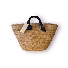 Rosie Woven Straw Ribbon Handle Tote-Black Dust Bag Included Elegant Basket Shopping Bag, Elegant Basket-shaped Shopping Bag, Chic Basket-shaped Bag For Shopping, Chic Basket-shaped Shopping Bag, Chic Basket Bag With Leather Handles, Elegant Basket-shaped Bag, Black Bucket Bag With Rolled Handles For Shopping, Chic Basket Beach Bag For Everyday Use, Elegant Basket Beach Bag For Shopping