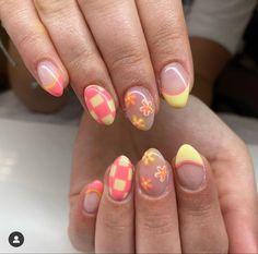 Teen Nails, Spring Break Nails, Spring Acrylic Nails, Girly Acrylic Nails