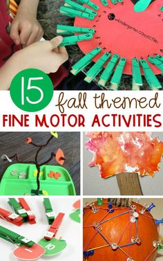 the top five fall themed fine motor activities