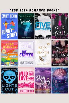 the top 20 romance books for valentine's day are in this postcard set