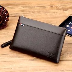 Men's Day Clutch Business Handbag Male Envelop Messenger Bag Casual Travel Bag Multi Functional Man's Bag, Black & Brown. Mens Card Wallet, Men Purse, Men Clutch Bag, Envelope Handbag, Man Clutch, Man Purse, Men's Day, Black Leather Wallet, Crocodile Leather