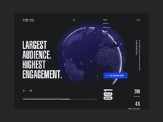 an ad for the world's largest highest engagement