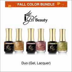 Fall Color Bundle iGel Matching Pair - Pre-selected 21 colors Includes: Gel Polish 0.5oz, Lacquer 0.5oz Color list: DD026, DD028, DD030, DD086, DD087, DD088, DD094, DD095, DD096, DD101, DD102, DD103, DD104, DD105, DD106, DD226, DD227, DD228, DD239, DD240, DD247 Sweet Truffles, Confetti Nails, Band Nails, Nail Drill Machine, Gel Art, Glitter Confetti, Gel Tips, Soak Off Gel, Cuticle Oil