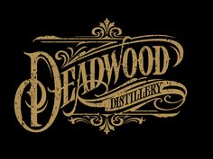 the logo for dearwood distillary, an old fashion clothing store in new york