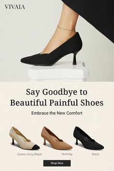 Slip into Anna and feel firsthand how it wraps around and supports your foot to transform your everyday steps into a pain-free paradise. Perfect for daily work and formal events. These are definitely the most comfortable heels you've ever worn, free return if not.✅Pressure-relief insole, no rubbing or blisters✅Zero break-in time✅Suitable for all looks✅Free Shipping & Returns#sandals #sneakers #loafers #mules #boots #heels #flats #shoes Comfortable Heels, Mid Heel, Work Wardrobe, Modern Fashion, Style Board, Formal Event, Kitten Heels, Loafers, Boots