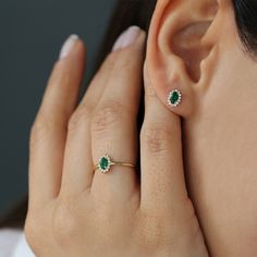 14k Emerald Ring with Halo Diamonds – FERKOS FJ Formal 14k Gold Emerald Ring With Halo, 14k Rose Gold Emerald Ring, Elegant 14k Gold Emerald Ring With Halo Design, Elegant 14k Rose Gold Emerald Ring, Elegant Rose Gold Emerald Ring In 14k, Fine Jewelry 14k Gold Emerald Ring With Halo, 14k Gold Emerald Ring With Halo Detail, 14k Gold Cluster Jewelry With Birthstone, Dainty Yellow Gold Emerald Ring For Formal Occasions