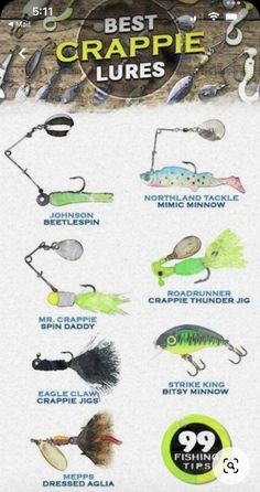 the best crappie lures in the world are available for purchase on this page