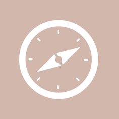 a white clock with an arrow pointing to the right on a beige background, it appears that there is no time left