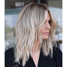 Shorter Layers Around Face, Edgy A Line Haircut, Short Blonde Haircut, Summer Blondes, Longer Bob, Medium Length Blonde, Popular Short Haircuts, Short Ombre Hair, Blonde Haircuts