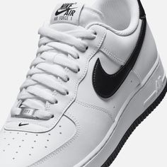 Style No. FQ4296-101 Color: White/Black/White Debuting in 1982 as a basketball must-have, the Air Force 1 came into its own in the '90s. The clean look of the classic white-on-white AF-1 was endorsed from the basketball courts to the street and beyond. Finding its rhythm in hip-hop culture, releasing limited collabs and colorways, Air Force 1 became an iconic sneaker around the globe. Nike Air Force 1 '07 Men's Shoes. Tom Ford Eyewear, Nike Air Force 1 07, Nike Air Force 1 Low, Mens Nike Air, Nike Acg, Clarks Originals, Air Force 1 Low, Under Armour Women, Workout Accessories