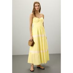 Yellow (100% Cotton). Casual Dress. Square Neck. Sleeveless. Pull On. 50" from shoulder to hemline. Imported. Daytime Cotton Dress With Spaghetti Straps, Spring Daytime Maxi Dress With Spaghetti Straps, Yellow Sleeveless Midi Dress For Daytime, Daytime Sleeveless Sundress Maxi Dress, Sleeveless Sundress Midi For Daytime, Sleeveless Sundress Midi Dress For Daytime, Daytime Sleeveless Sundress, Sleeveless Sundress For Daytime, Cotton Sleeveless Sundress For Daytime