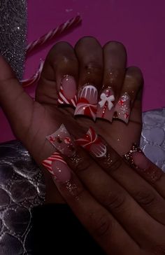 Christmas Nail Set, Christmas Nail, Nails, Christmas