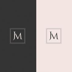 JM Initials Monogram - High End Luxury Logo and Brand Identity Design. J Wallpaper Letter Iphone Aesthetic, Dentist Office Design, Massage Logo