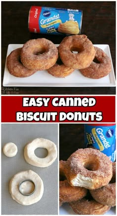 an image of easy canned biscuit donuts