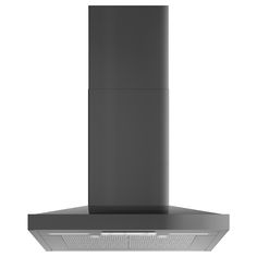 an image of a black stove hood on a white background