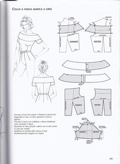 an open book with instructions on how to sew the top and bottom part of a dress