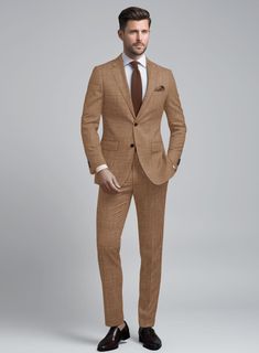 Indulge in the allure of classic refinement with our Loro Piana Alessia Wool Silk Linen Suit. Crafted with meticulous attention to detail from a luxurious blend of wool, silk, and linen, this ensemble is enveloped in a rich brown hue and adorned with a refined Solid pattern. It transcends mere clothing to become an expression of refined taste and unparalleled comfort. Whether gracing the halls of a formal dinner or stepping into the spotlight of special occasions, you become the embodiment of style, commanding attention with effortless elegance and confidence.   A marriage of elegance and comfort, Loro Piana fabrics are made using the highest quality raw materials in the world, in their purest form or blended together. A sophisticated response to the dictates of contemporary elegance, thes Italian Suit, Formal Dinner, Silk Linen, Linen Suit, Effortless Elegance, Loro Piana, Wool Suit, Double Breasted Suit, Solid Pattern