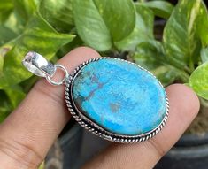 ♥ The most unique jewelry you can find, a perfect gift for you and your loved one ♥ * PRODUCT INFORMATION ● Gemstone : Blue Turquoise ● Pendant Length : 5.4cm ● Metal : Sterling Silver ● Plating: 925 parts per 1000 ● Stone Shape : Same As Picture ● Stone Category : Cabochons ● Silver Polish : High ❏ Care instructions 1-: Put Jewelry On After Applying Makeup 2-: Don't Wear Jewelry In Swimming Pools And 3-: Contact Sports and Jewelry Don't Mix 4-: Remove Your Jewelry Before Bathing 5-: Use Jewelry Polishing Cloths for Best Results 6-: Use Warm Water to Clean Jewelry 7-: Inspect Your Jewelry Regularly8-: When Traveling with Jewelry, Use a Case * Benefits Of Wearing Silver As a metal, silver has significant health benefits that have been used across cultures for centuries. Silver has a proven Unique Untreated Turquoise Necklace Gift, Unique Untreated Turquoise Necklace For Gift, Unique Untreated Turquoise Necklace As Gift, Adjustable Turquoise Necklace Gift, Adjustable Round Turquoise Necklace Gift, Blue Turquoise Necklace For Healing, Nickel-free Round Turquoise Necklace Gift, Round Blue Turquoise Necklace For Healing, Turquoise Jewelry With Large Stone For Gift