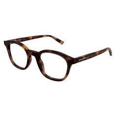 OSSA FRAMES is proud to present the distinguished Saint Laurent SL588 002 Havana 50mm eyeglasses for men. These stylish frames are the perfect accessory for the modern gentleman who appreciates luxury and sophistication. The frame color of these eyeglasses is a classic Havana, which adds a touch of warmth and elegance to any outfit. The acetate material used for the frame is not only durable and lightweight, but also exudes a sense of quality and craftsmanship that is synonymous with the Saint Laurent brand. The clear demo lens of these eyeglasses can easily be replaced with prescription lenses, making them a practical and versatile choice for daily use. With a lens socket width of 50mm, these glasses offer a comfortable fit for most face shapes. The round style of the SL588 002 Havana 50m Yves St Laurent, St Laurent, Eyeglasses For Men, Saint Laurent Sunglasses, Modern Gentleman, Colour Tint, Florida Usa, Designer Sunglasses, Prescription Lenses