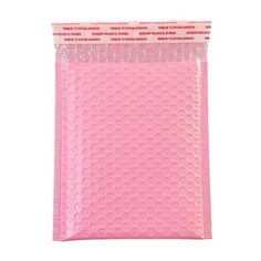 a pink bubble bag on a white background