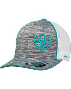 Ariat Men's Turquoise Offset Heather Shield Patch Ball Cap, Heather Grey Western Wishlist, Ariat Hats, Country Apparel, Turquoise Logo, Ariat Logo, Cowgirl Life, Themed Bedrooms, Swag Hats, Farm Fashion