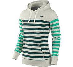 Nike Womens Stripe Jersey Hoodie | Scheels Boho Mode, Striped Jersey, Nike Roshe, Nike Womens, Nike Sneakers, Looks Style