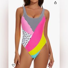 About This Item Material:98% Nylon, With Pad,All Of Color Swimsuits Are Not See-Through.All Of Swimsuits Are Front Lined. The Colour In This Material Will Not Fade. Low Back,High Cut,Slim Fit,Show Off Sexy Curves.High Elasticity Fabric ,Neon Shine Color ,Classic Style. Classic Swimsuit,Make Your Legs Look Longer In This Swimsuit,This Swimsuit Is A Such A Flattering Cut For All Body Types And A Classic Edition To Any Wardrobe. Trendy Color Block Swimwear For Spring, Retro Color Block Swimwear For Summer, Retro Color Block Swimwear For Swimming, Fitted Patchwork Swimwear For Summer, Retro Red Swimwear For Spring, Retro Color Block Swimwear, High Stretch One-piece Swimwear With Built-in Bra, Multicolor Stretch One-piece Swimsuit, Fitted Multicolor Patchwork Swimwear