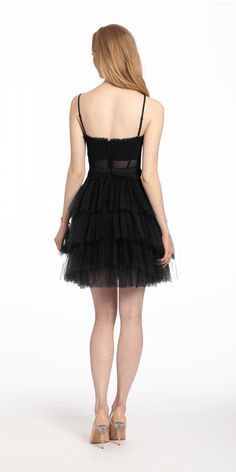 Meet: your go-to party dress this summer. The features of this short cocktail dress include adjustable spaghetti straps, a fitted sheer corset bodice, and tiered fit and flare silhouette. Wear it as a wedding guest dress or graduation dress. Add on silver or gold accessories to complete the look. For additional information on style: 21820-A25282, customer service is available Monday through Friday from 9am until 5pm eastern time at: 551-257-1900, contact us, or chat with us on-line. Party Corset Dress With Adjustable Straps, Party Dress With Removable Straps, Cocktail Corset Dress With Spaghetti Straps And Ruffles, Party Corset Dress With Adjustable Spaghetti Straps, Spaghetti Straps Corset Dress With Ruffles For Night Out, Fitted Corset Dress With Delicate Straps For Party, Spaghetti Strap Ruffled Corset Dress For Night Out, Spaghetti Strap Corset Dress With Ruffles For Night Out, Spaghetti Straps Corset Dress For Night Out