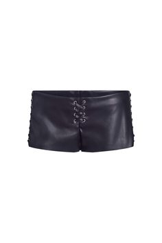 RAMONA SHORT - BLACK – I.AM.GIA North America Mini Shorts Outfit, Dolphin Silhouette, Rave Fits, Black Leather Shorts, A Dolphin, Hot Short, Coachella Outfit, I Am Gia, Hot Shorts