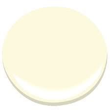 a white paint color with a light yellow tint on the top and bottom half