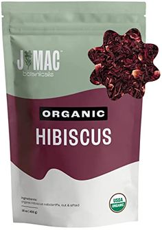 organic hibiscus powdered granola from jmacc, 1 pound bag